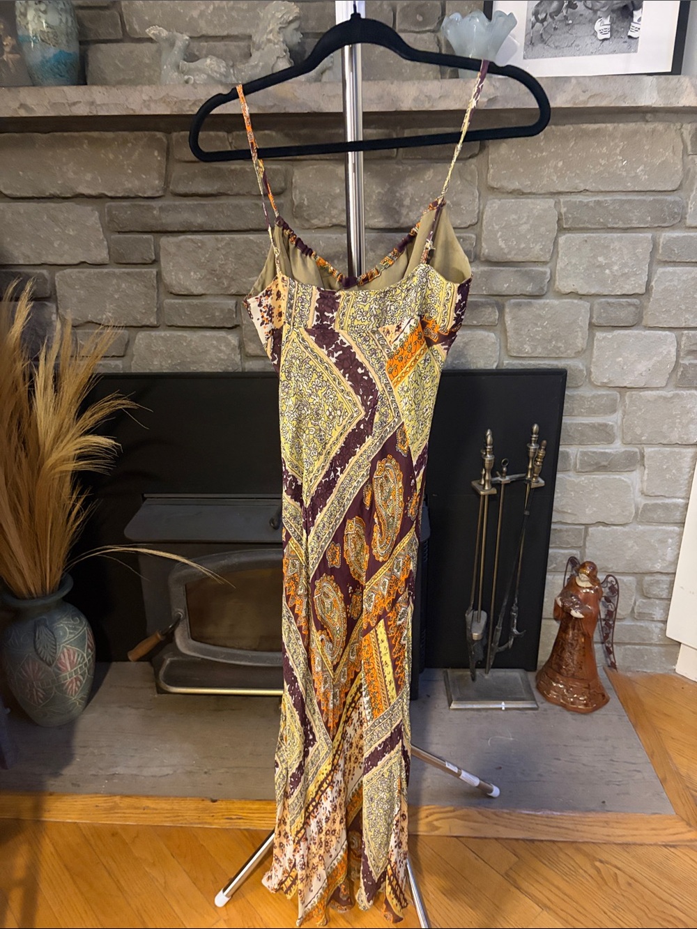 Newport News Paisley Maxi Slip Dress size 4 - Picture 5 of 5